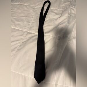 Men’s Cotton Black Thin Tie